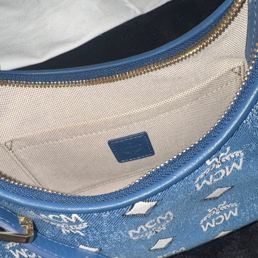 MCM Denim Blue Shoulder Bag - Picture 3 of 11